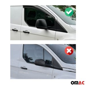 Ford Connect Mirror Cover - Omac - Chrome ABS - Gloss Silver - 2014
